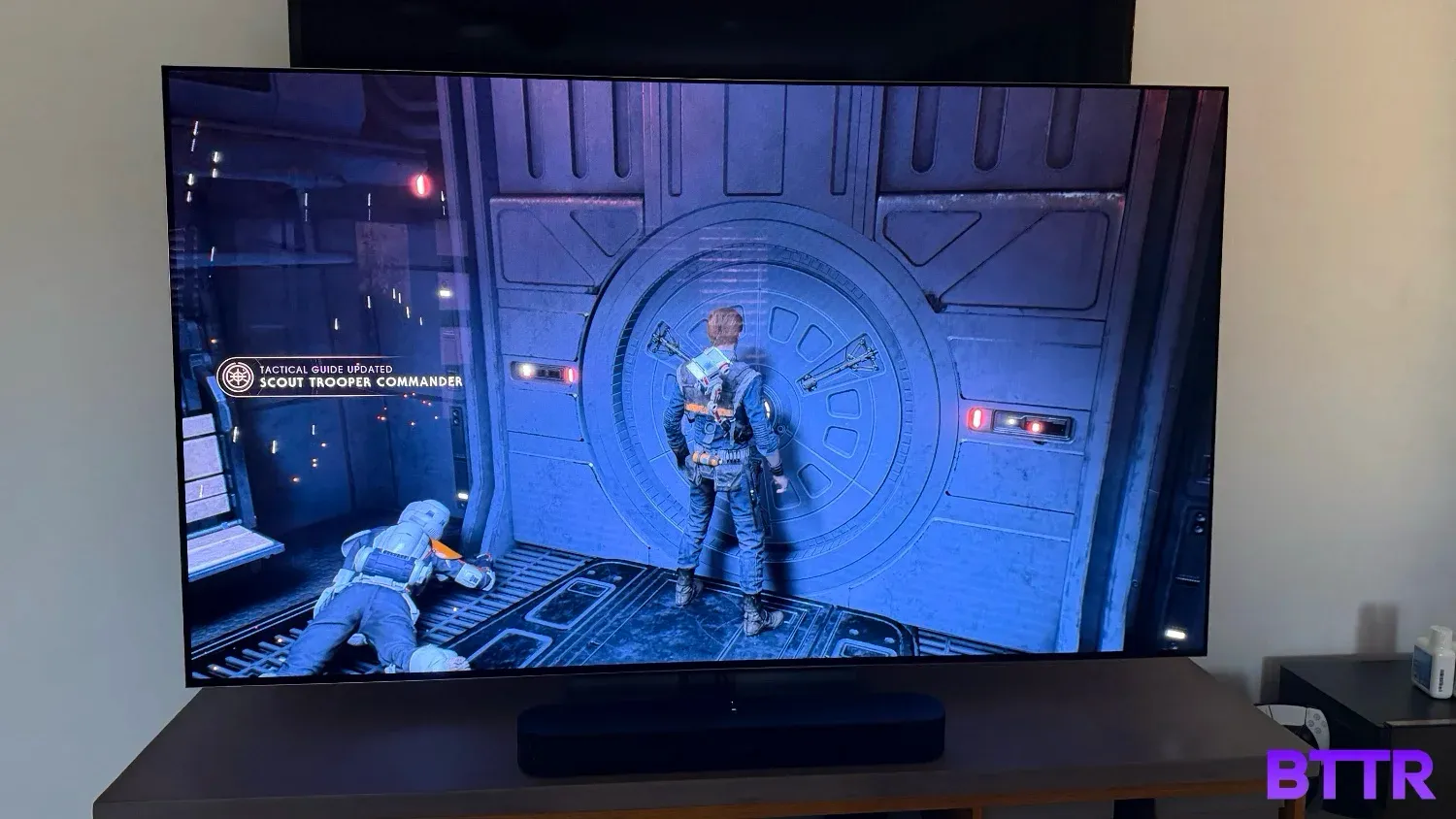 Playing Jedi: Fallen Order on the 77-inch OLED evo G5 from LG