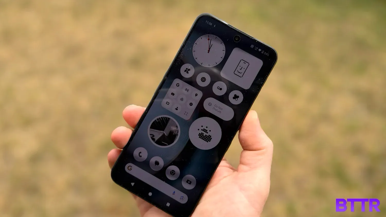 The home screen of the Nothing Phone (3)