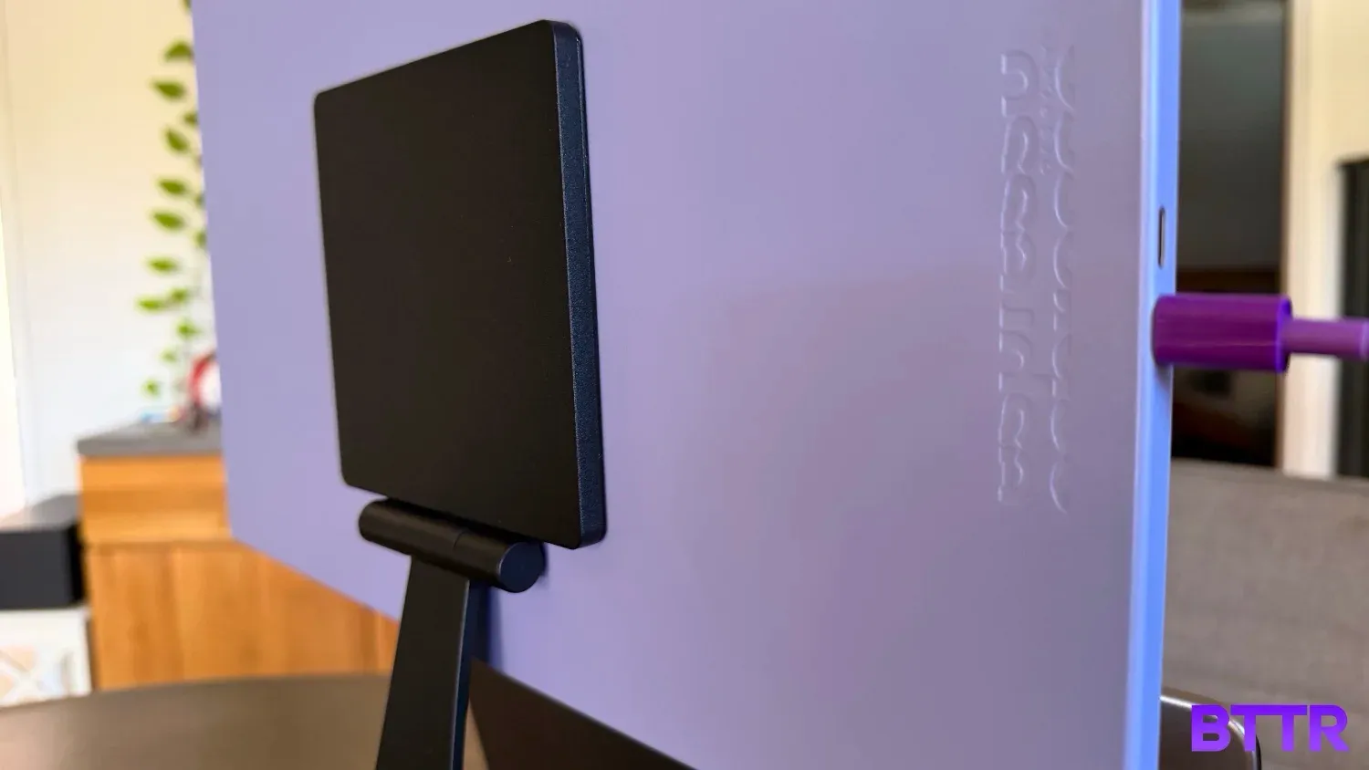 Closer look at the lovely purple colour of the espresso 15 Lite