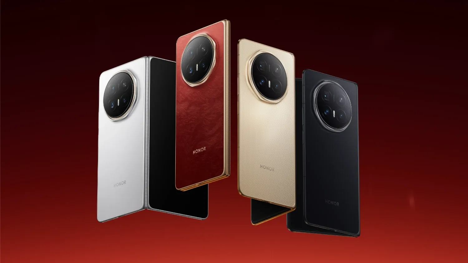 The Honor Magic V6 in a range of colours