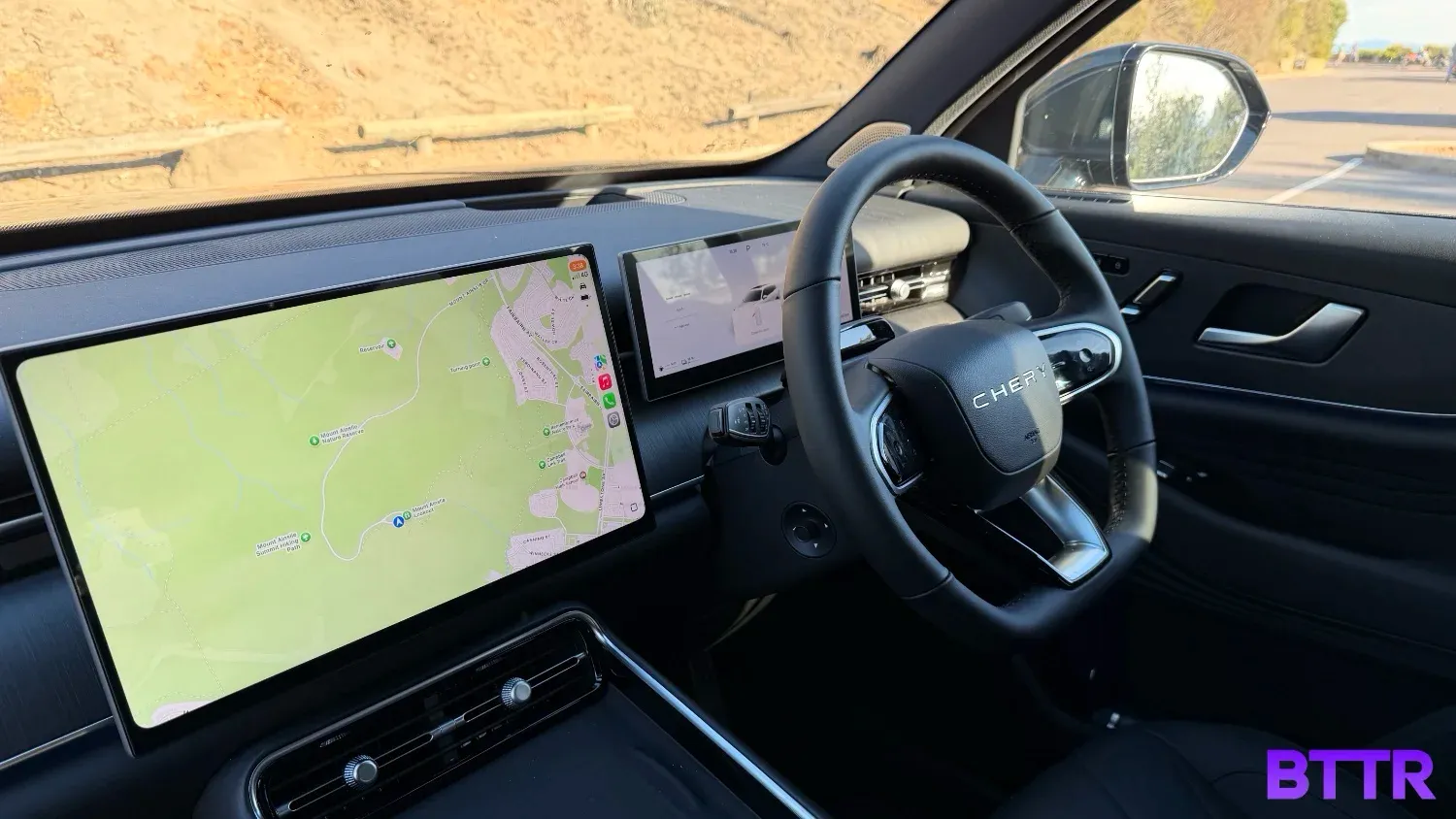 The screen of the Chery Tiggo 9 is gorgeous