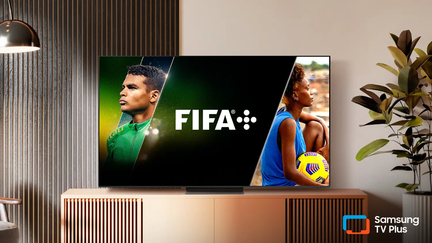 An image of the FIFA channel on a Samsung TV from Samsung TV Plus