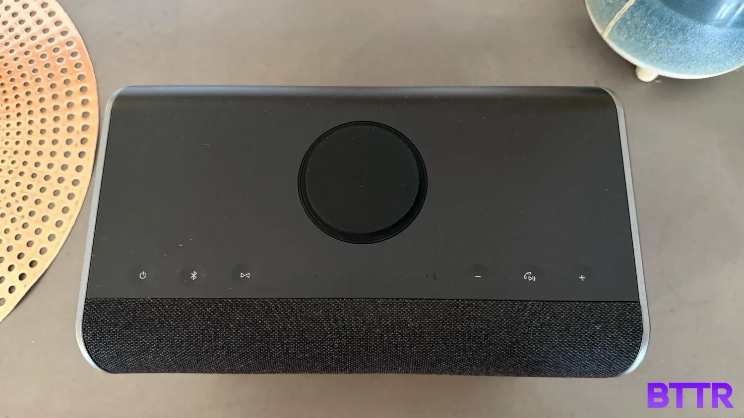 A top-down look at the Sprout Immerse 2 and its touch buttons