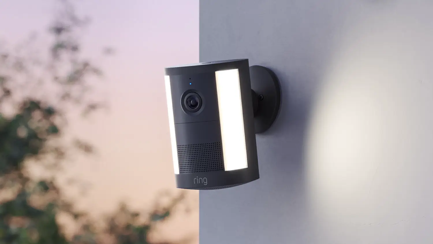 closeup of the ring spotlight camera 2k