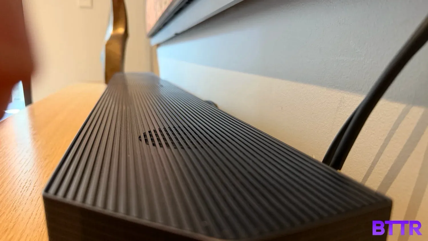Closeup of the HW-Q990H soundbar from Samsung