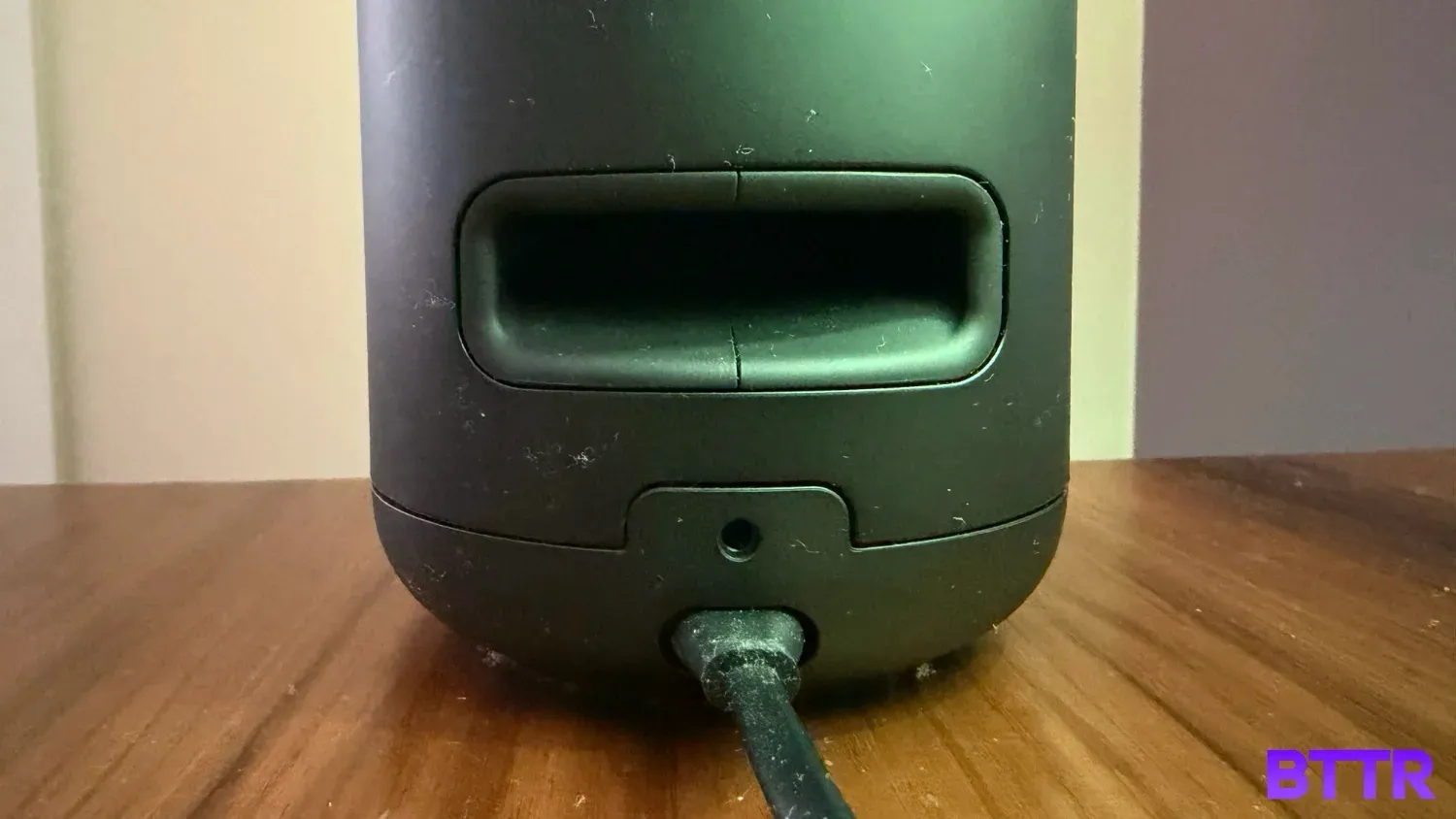 The rear of the The Black Bose Lifestyle Ultra speaker