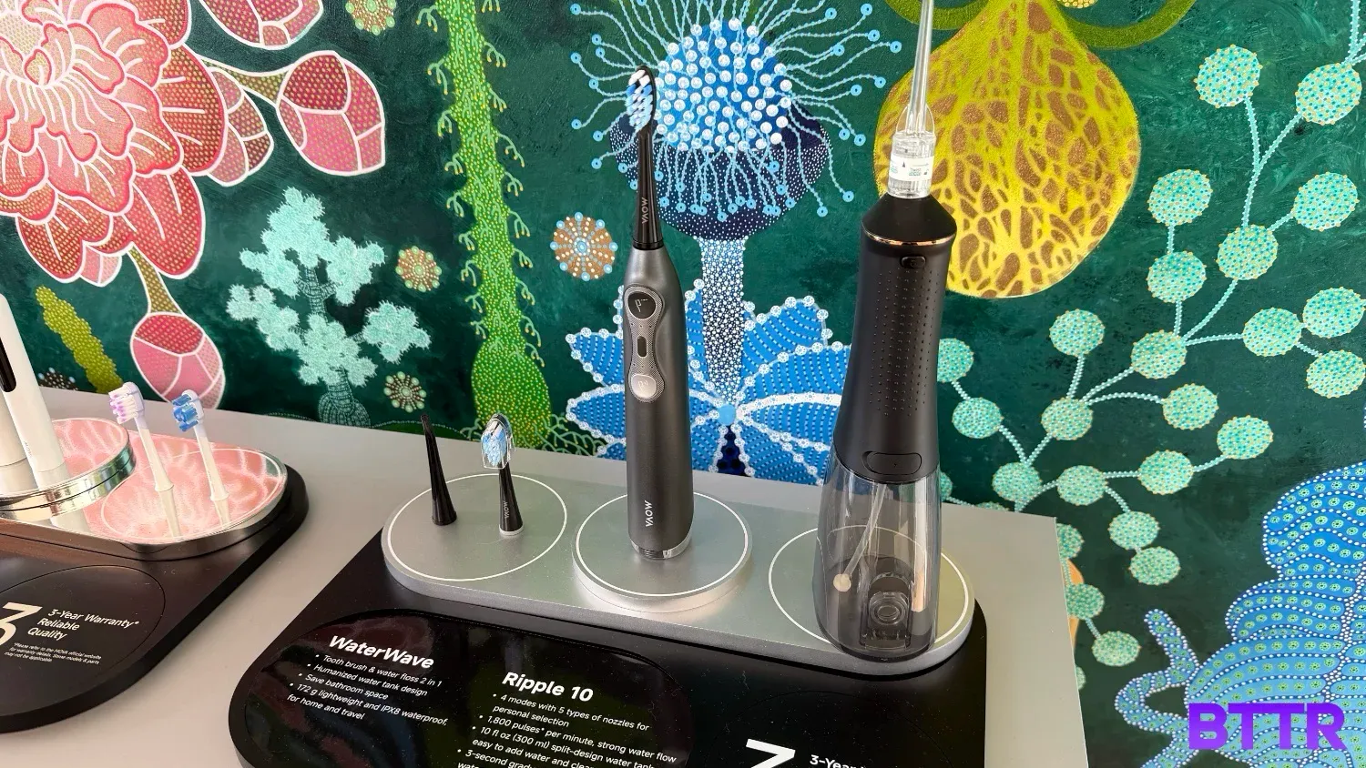 MOVA's oral care products on display