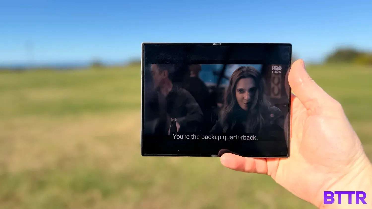 The internal screen is bright even in full sunlight