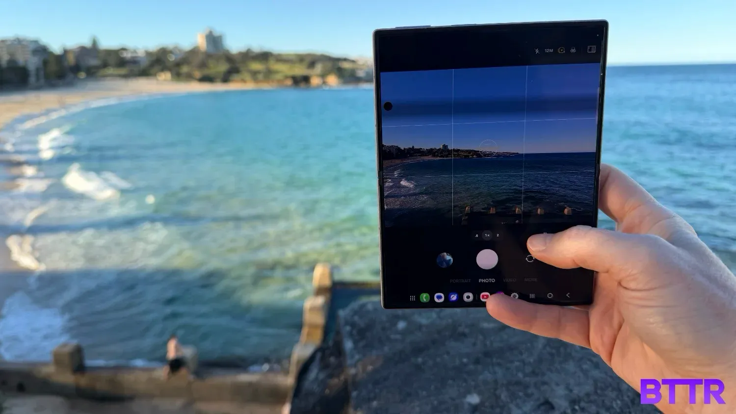 The extra screen real estate makes it great for taking photos