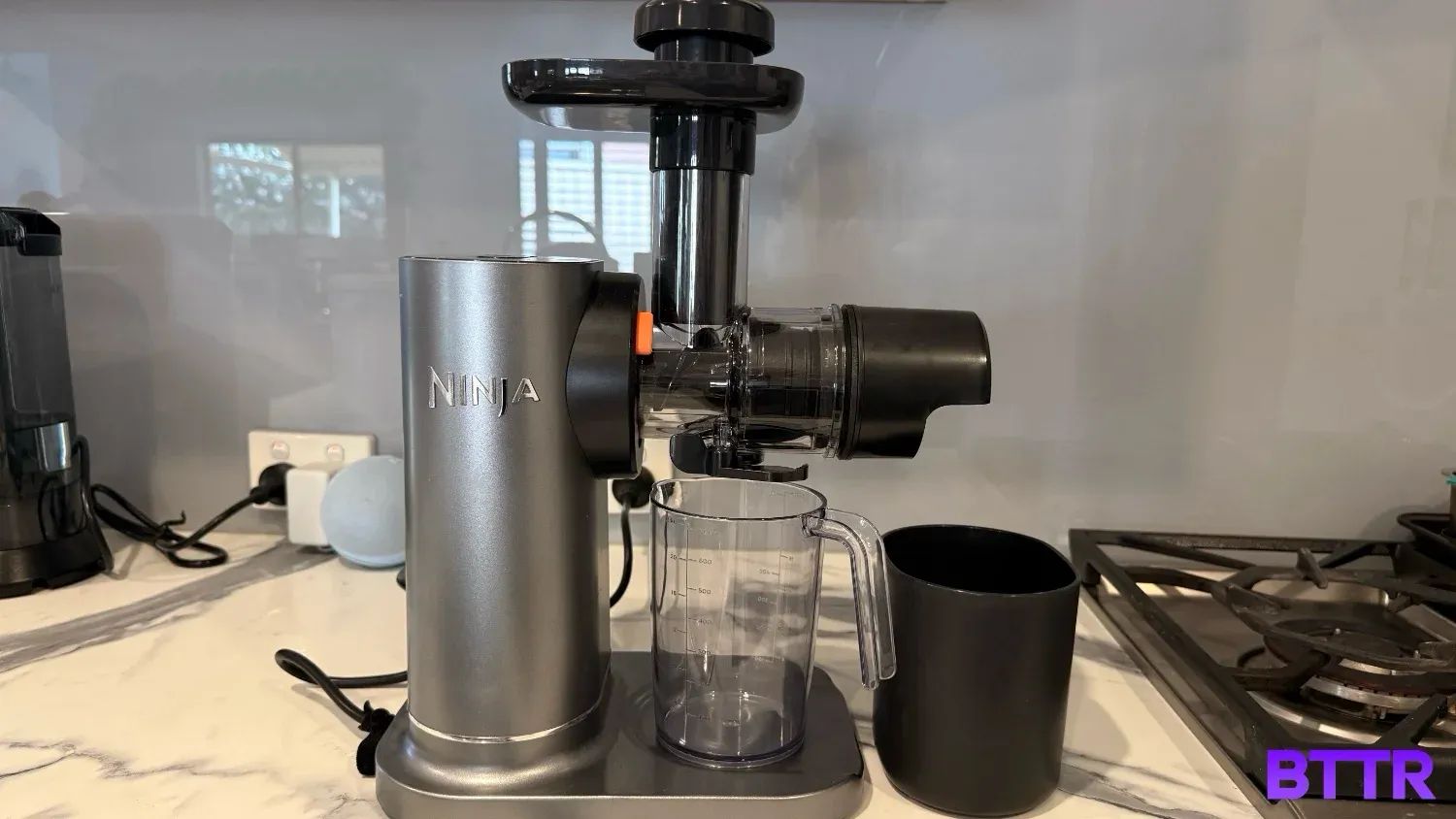 The Ninja Neverclog setup ready to do some juicing