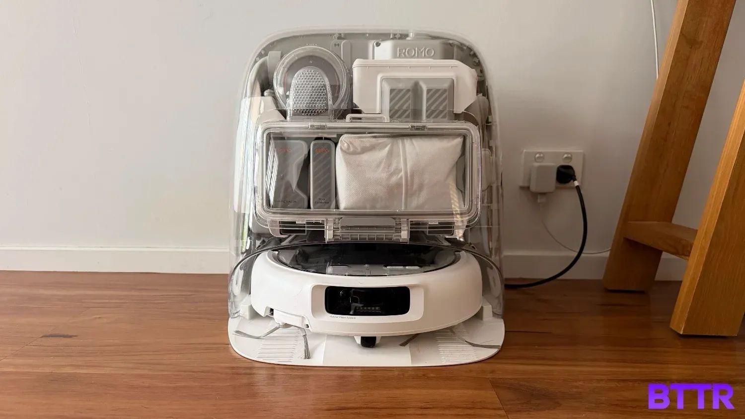 The DJI ROMO P in my loungeroom for the review