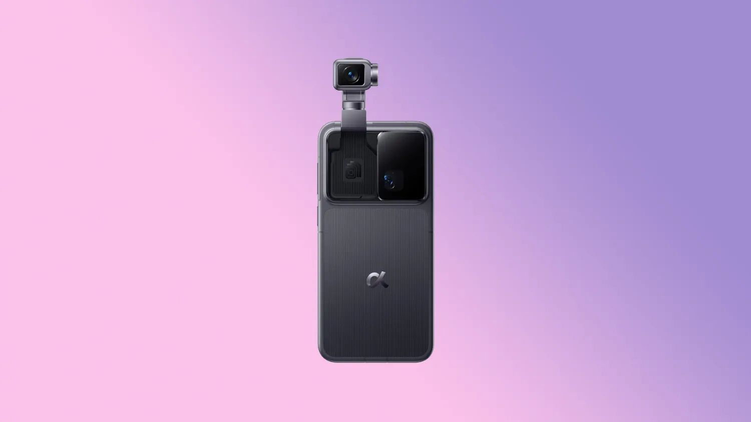 The Honor Robot phone on a gradient background