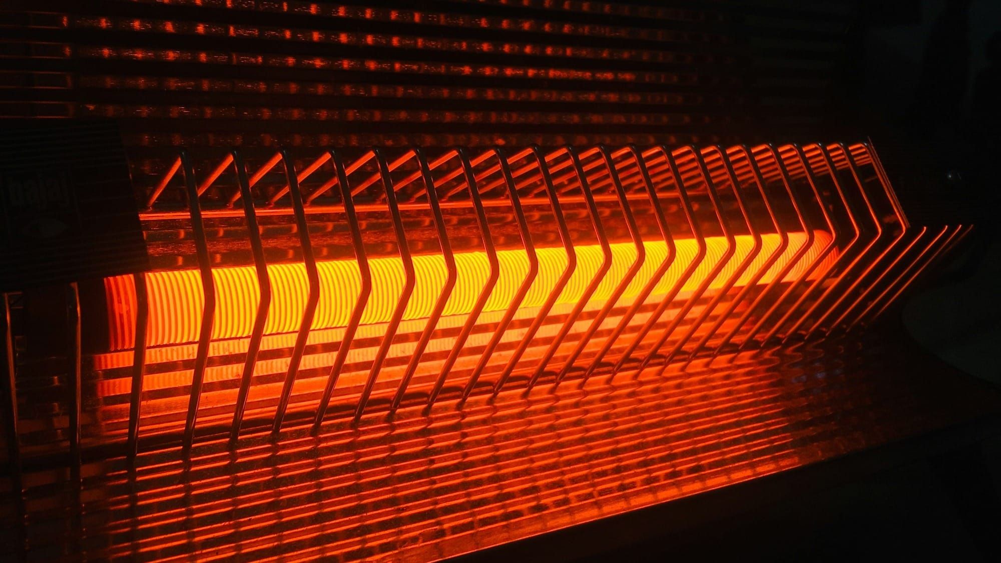 A radiator heater close up
