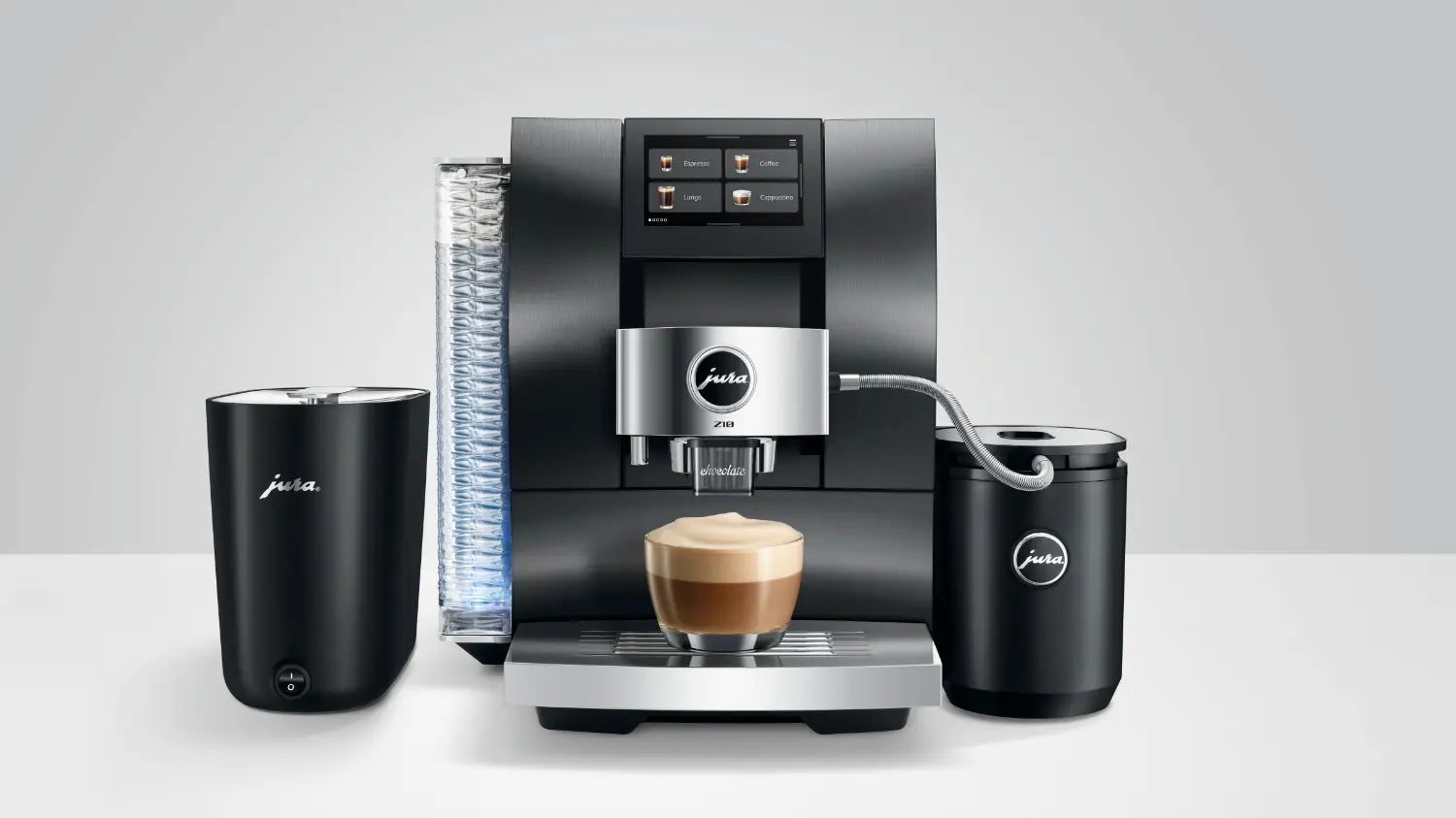 The JURA Z10 gen 2 having make a fancy coffee