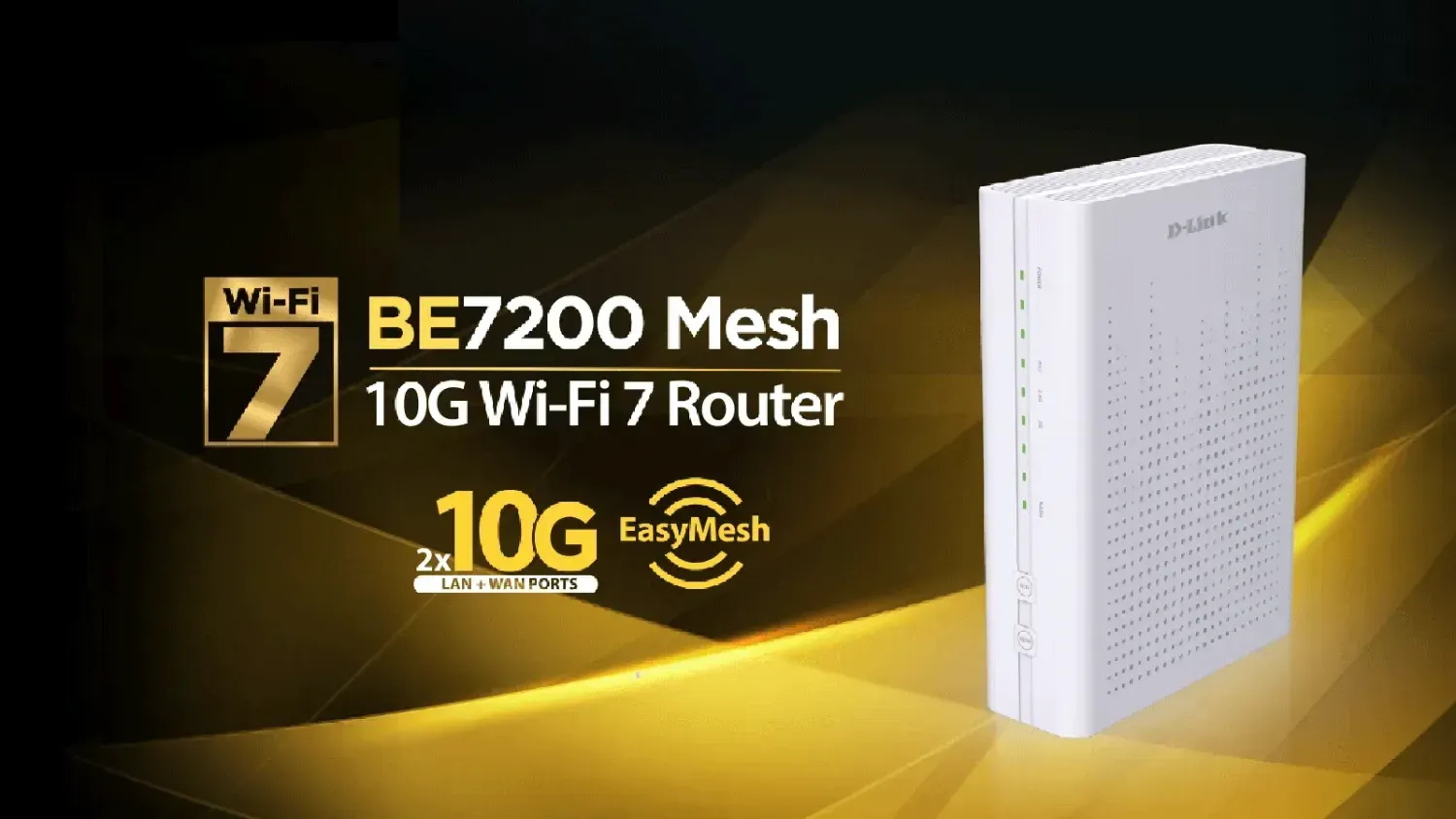 image of the d-link be7200 Mesh 10 Wi-fi 7 router