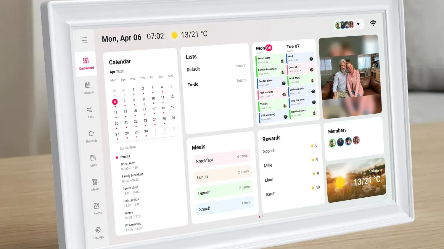 The laser digital calendar