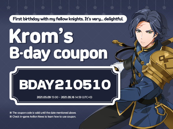 [Event] May 10th is Krom's Birthday!