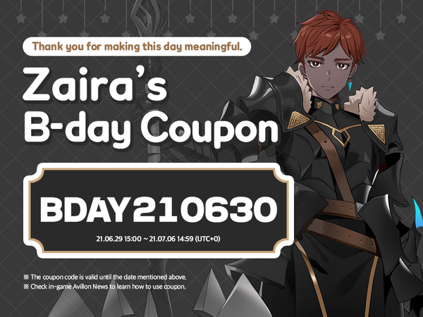 [Event] June 30th Zaira's Birthday!