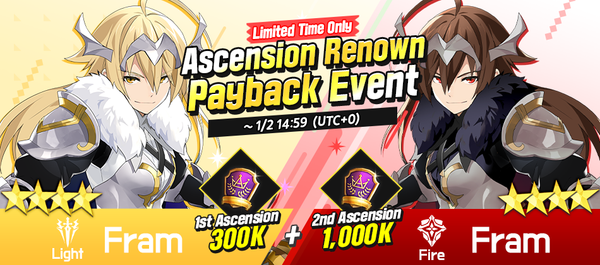 [Event] Renown Payback Event for [F] Fram & [L] Fram