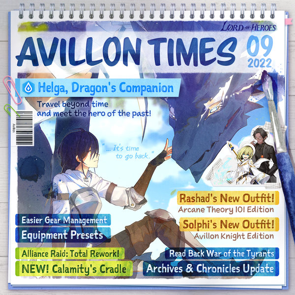 September Avillon Times: Helga, Dragon's Companion is ready to serve!