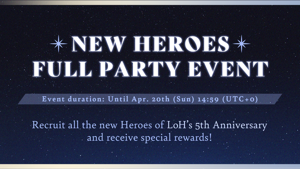 [Event] New Heroes Full Party Event