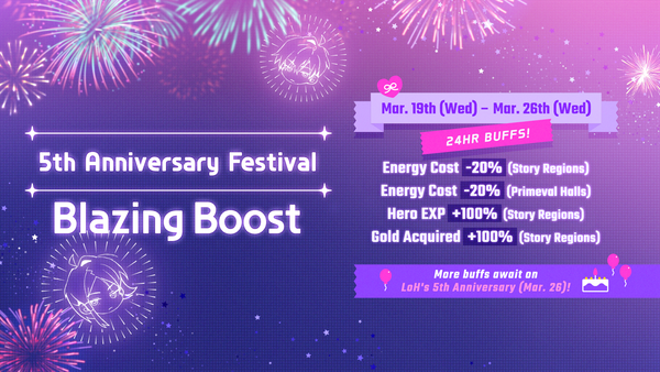 [Event] 🎉5th Anniversary Festival🎉 Blazing Boost!
