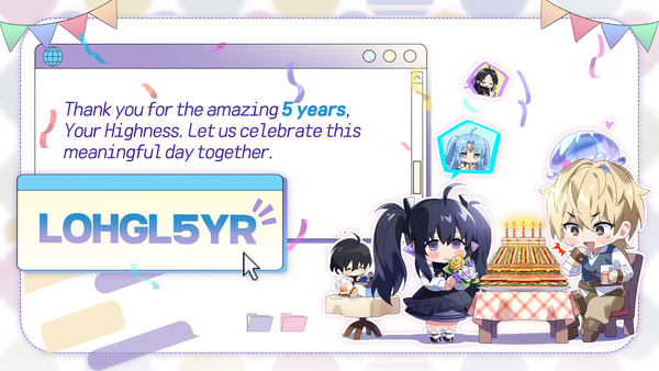 [Coupon] Global Release Phase 1: 5th Anniversary Coupon