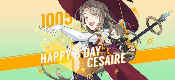 [Coupon] Oct 5th is Cesaire's birthday!