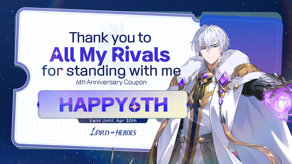 [Coupon] 6th Anniversary Coupon