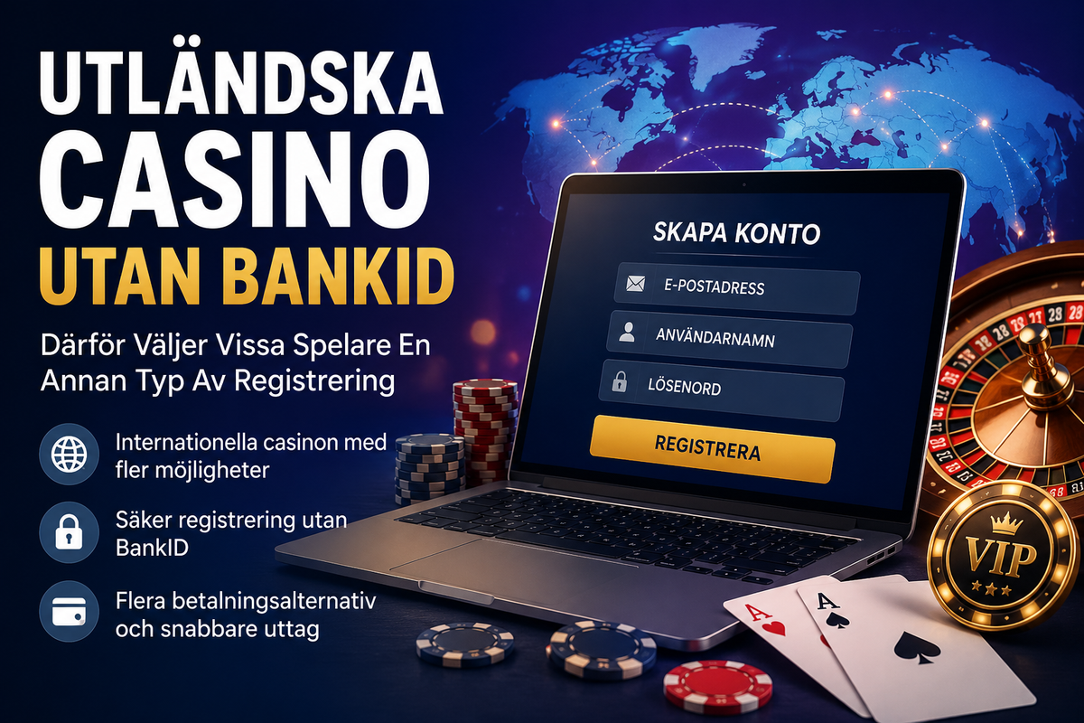 Utländska Casino Utan BankID – Därför Väljer Vissa Spelare En Annan Typ Av Registrering