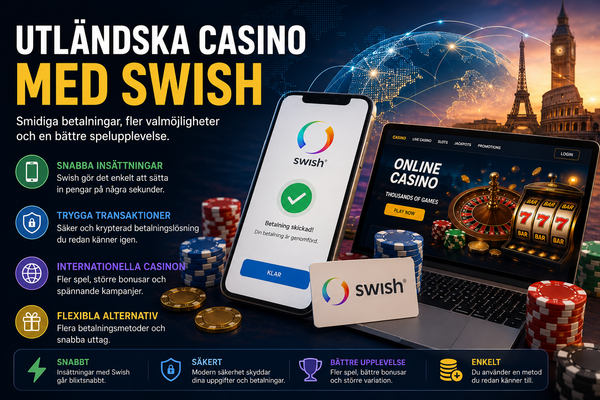 Utländska Casino Med Swish – När Svenska Betalningsvanor Möter Den Internationella Casinovärlden