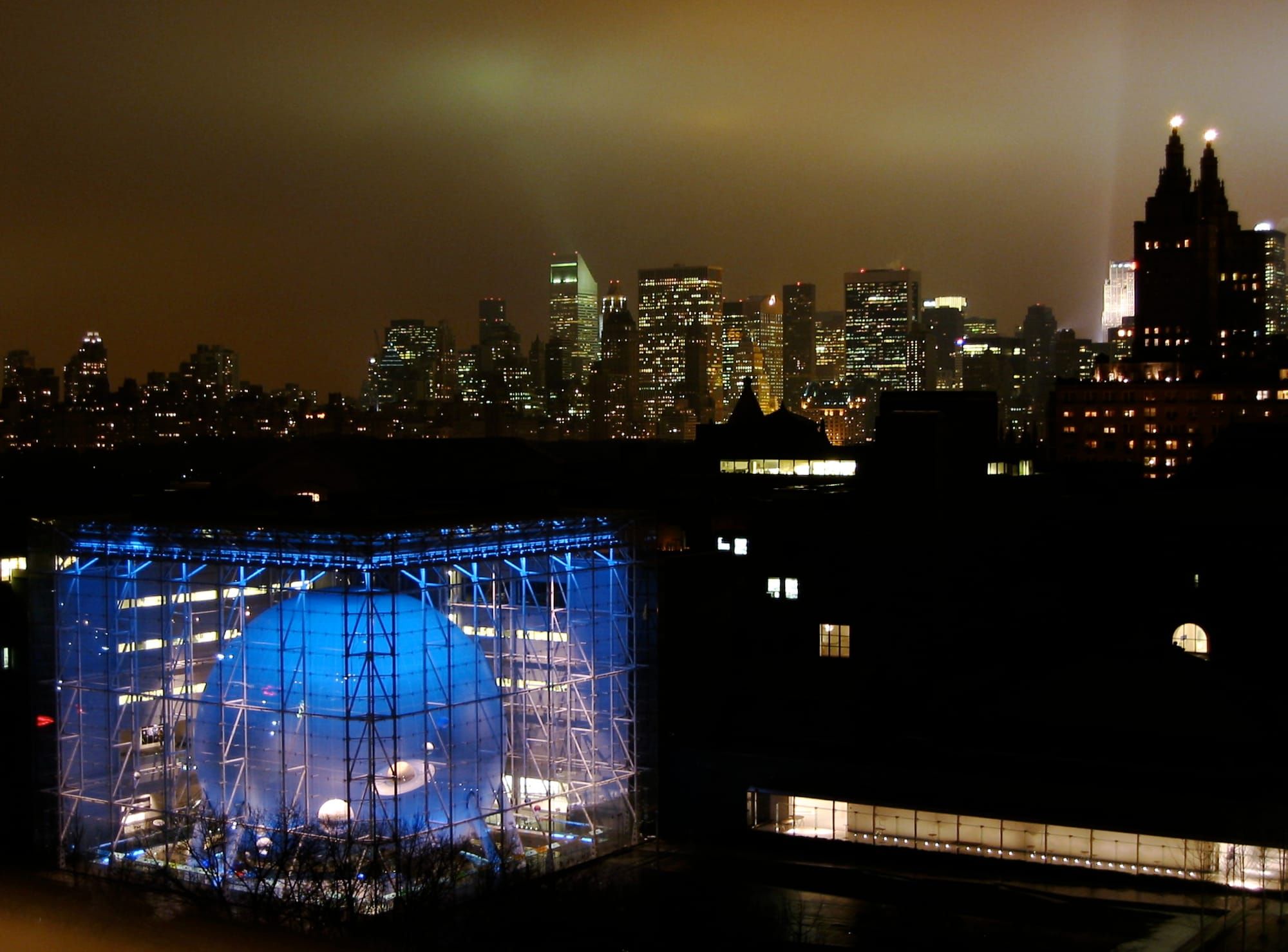 At the Hayden Planetarium Space Theater