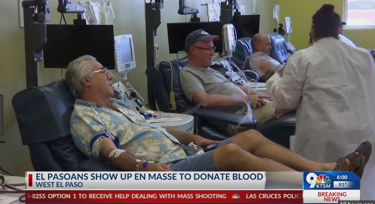 Waiting in Line to Donate Blood After A Mass Shooting