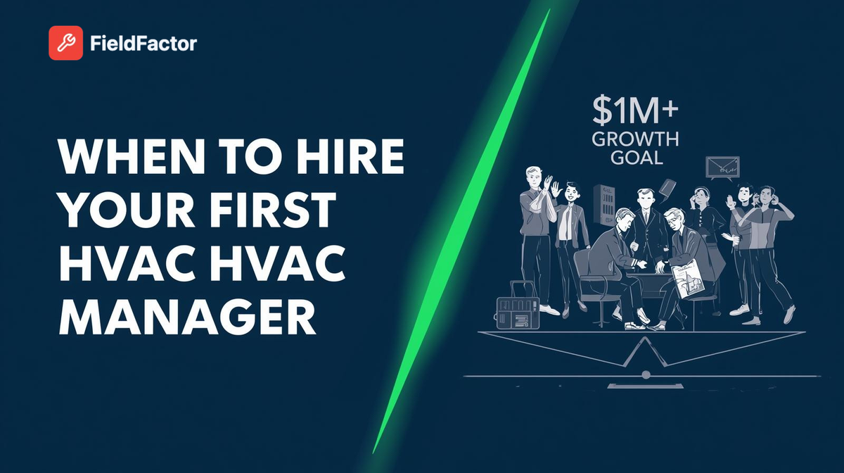 Solo to $1M Fleet: The Exact Revenue Trigger ($400K) to Hire Your First HVAC Manager