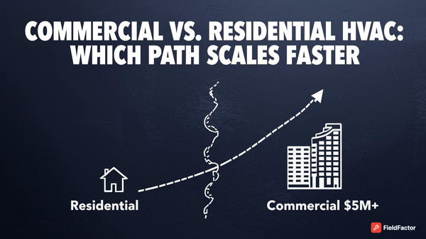 Residential vs. Commercial HVAC: Which Path Scales You to $1M vs. $5M Revenue?