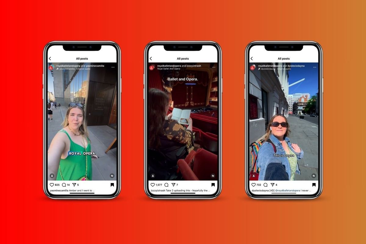 How the Royal Ballet and Opera are working with influencers to share accessibility stories