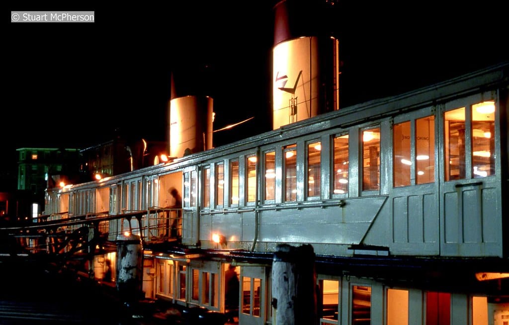 The brightly lit Manly Ferry 