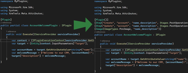 Automatically Generate Plugin Registration Attributes with Xrm Tools v1.3.0