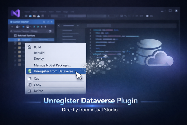 Unregister Dataverse plugins without leaving Visual Studio