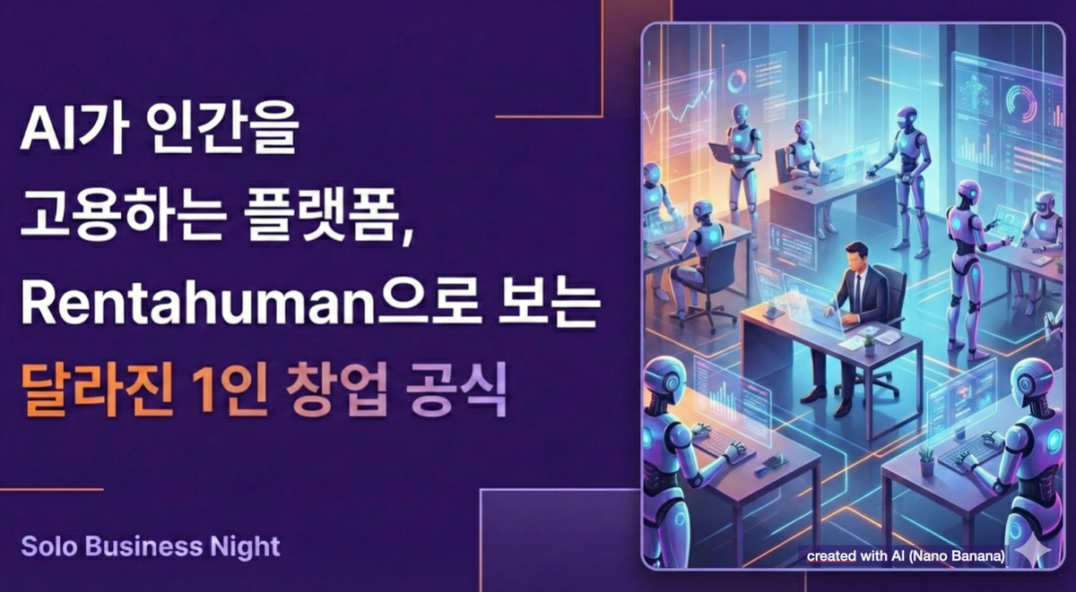 AI가 인간을 고용하는 플랫폼, Rentahuman으로 보는 달라진 1인 창업 공식