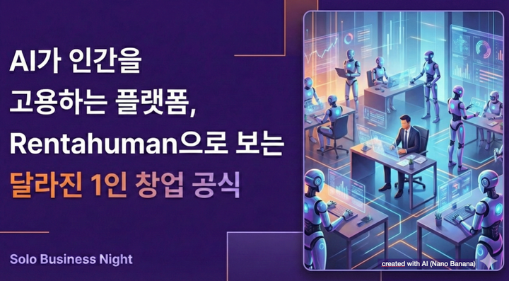 AI가 인간을 고용하는 플랫폼, Rentahuman으로 보는 달라진 1인 창업 공식
