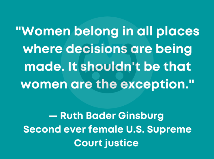 Ruth Bader Ginsberg Quote; famous female lawyer