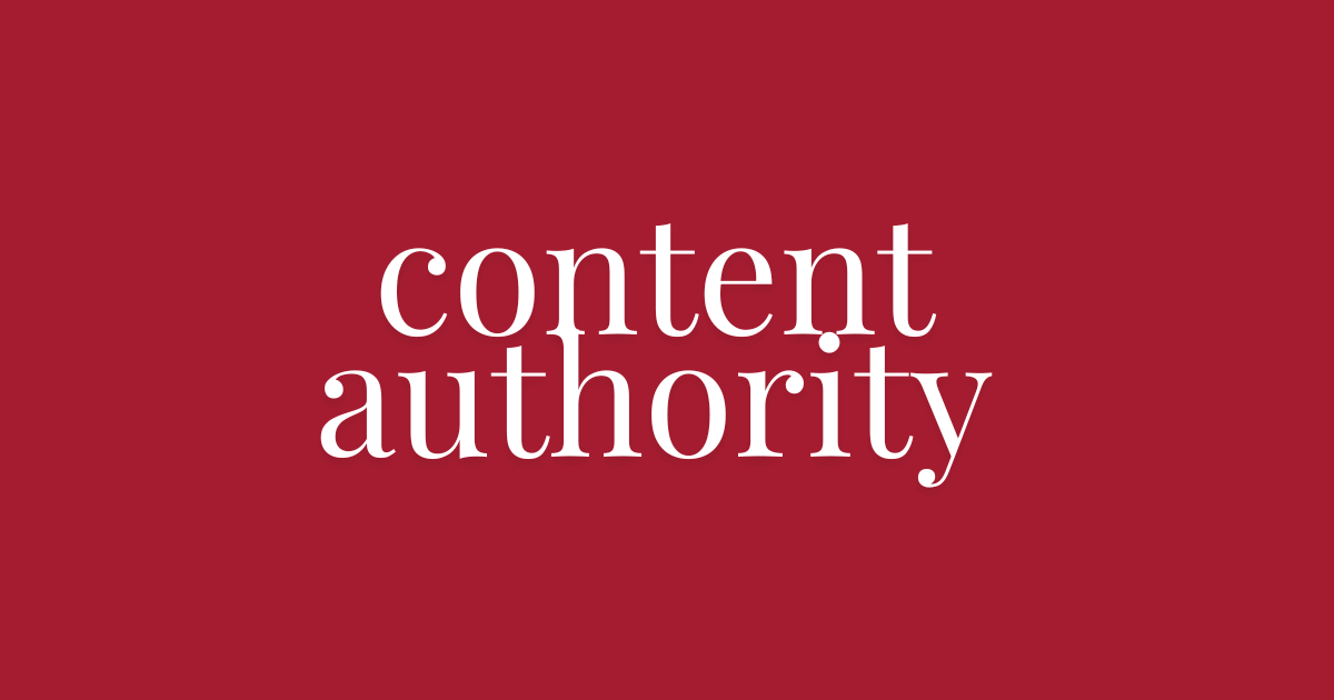 Building authority with content