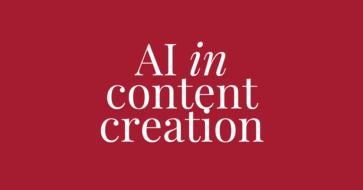 AI in content creation