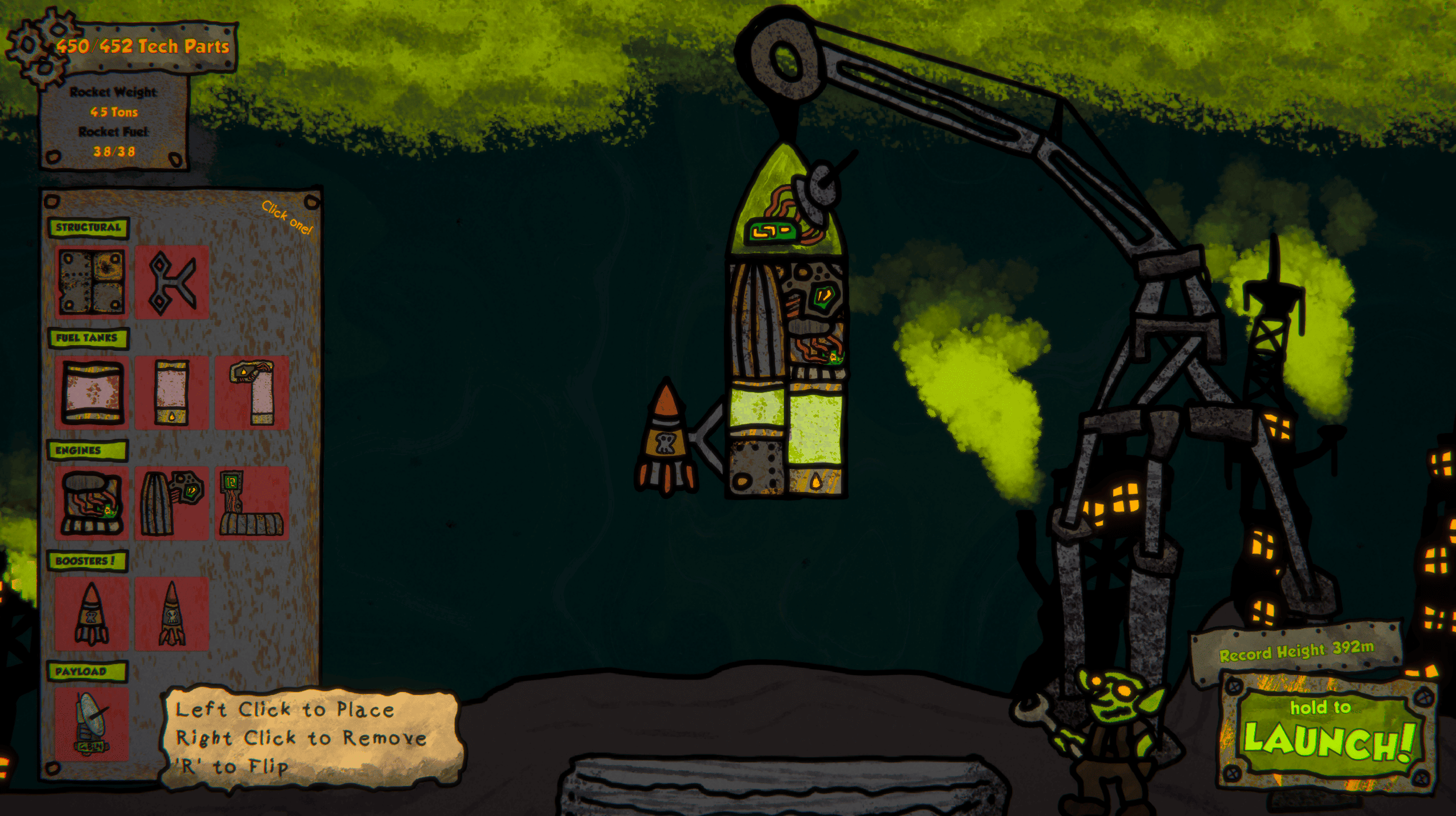 Build a rocket and fly away!