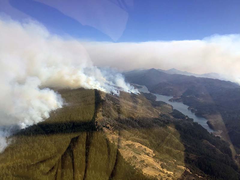 Fire heads toward Ruth in 2020