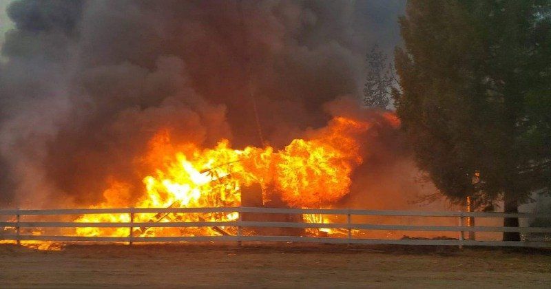 Fire destroys the Ruth Community Church Parsonage in 2020