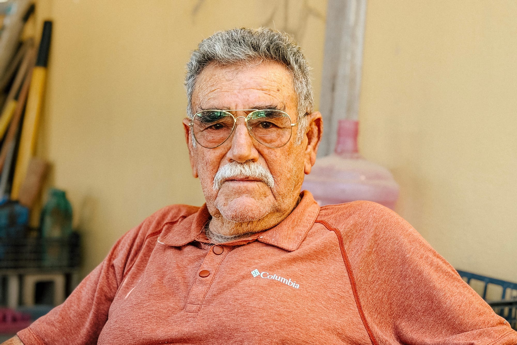 Ritratto dell'ex pescatore e uno dei fondatori del parco marino Ricardo Castro Montaño a Cabo Pulmo.