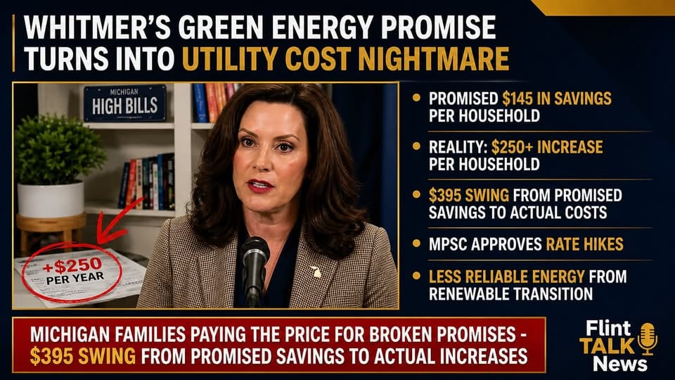 Whitmer's Green Energy Promise: $145 Savings Becomes $250+ Cost Increase