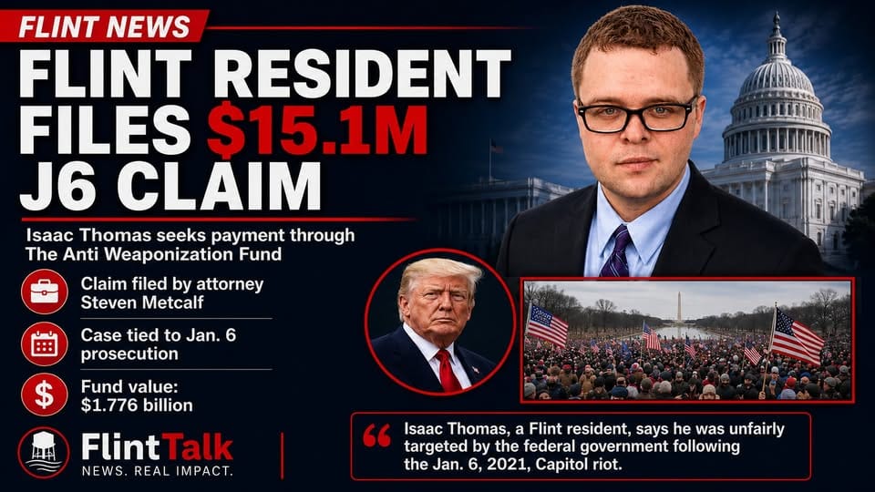 15 Million Claim Filed Through New Federal Fund For J6ers By Flint Resident Isaac Thomas